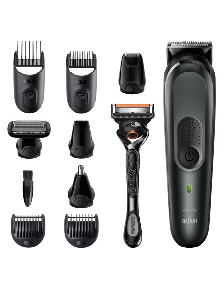 Braun All-in-one MGK7321 Mojado y seco Negro, Gris