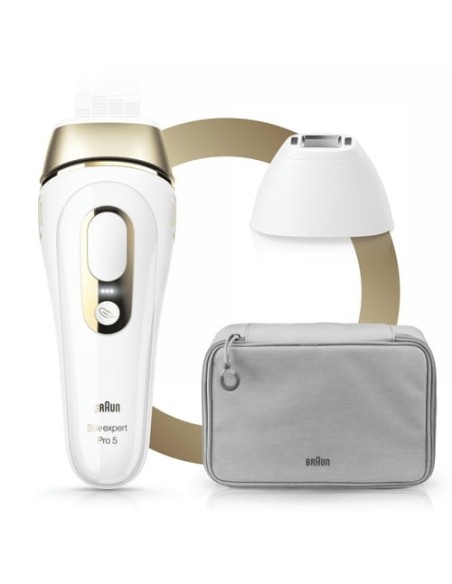 Braun Silk-expert Pro 81677897 depiladora de luz pulsada Luz pulsada intensa (IPL) Blanco, Oro
