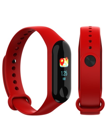 Brigmton BSPORT-B2-R rastreador de actividad LCD Pulsera de actividad 2,44 cm (0.96") IP67 Rojo