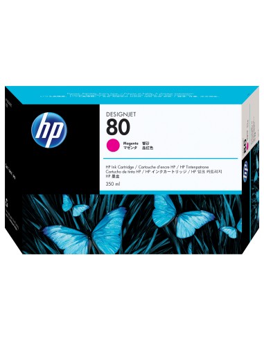 HP Cartucho de tinta DesignJet 80 magenta 350 ml