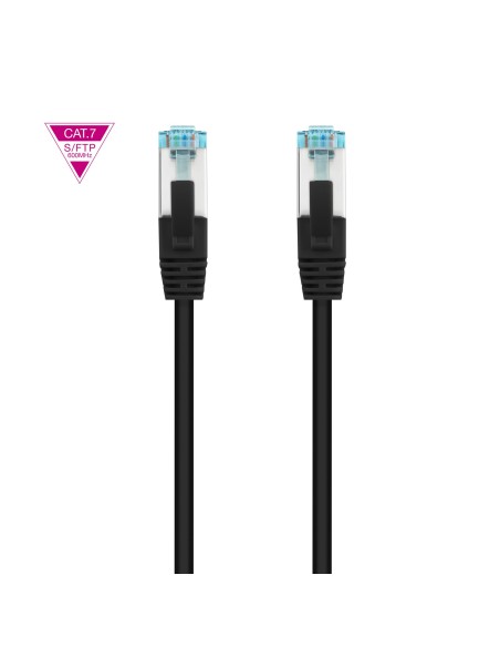 Nanocable Cable de Red Cat.7 600MHZ LSZH SFTP PIMF AWG26, Negro, 50 cm