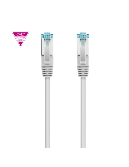 Nanocable Cable de Red Cat.7 600MHZ LSZH SFTP PIMF AWG26, Blanco, 50 cm