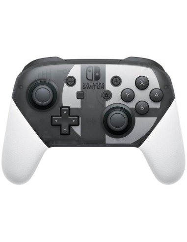 Nintendo Switch Pro Controller Super Smash Bros. Ultimate Edition Gamepad Negro, Gris, Blanco