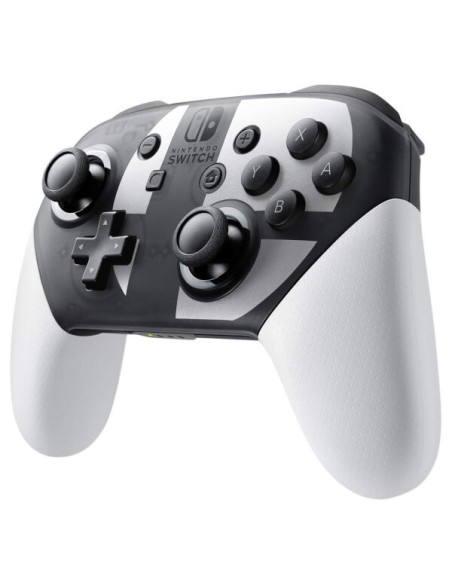 Nintendo Switch Pro Controller Super Smash Bros. Ultimate Edition Gamepad Negro, Gris, Blanco