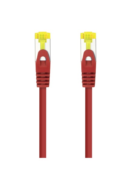 Nanocable Cable Red Latiguillo RJ45 LSZH CAT.6A SFTP AWG26, Rojo, 25 cm