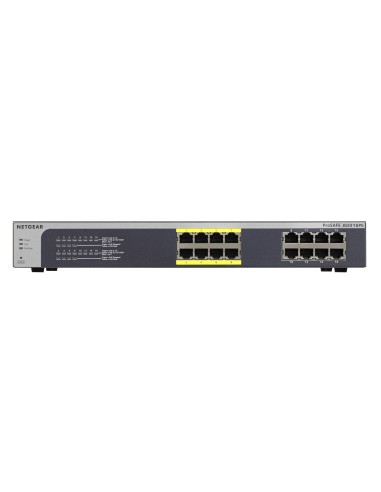 Netgear ProSafe Plus JGS516PE No administrado L3 Gigabit Ethernet (10 100 1000) Energía sobre Ethernet (PoE) Negro