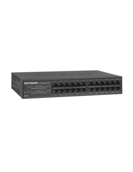 Netgear GS324 No administrado Gigabit Ethernet (10 100 1000) Negro