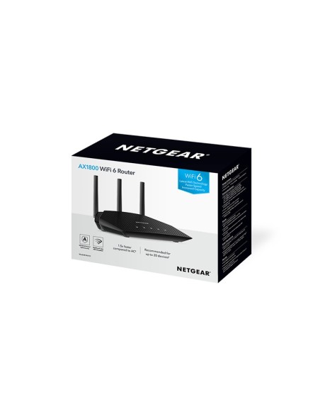 Netgear RAX10 router inalámbrico Gigabit Ethernet Doble banda (2,4 GHz   5 GHz) Negro