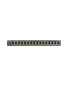 Netgear GS316PP No administrado Gigabit Ethernet (10 100 1000) Energía sobre Ethernet (PoE) Negro