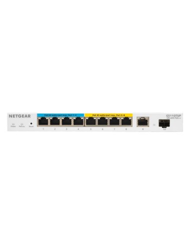 Netgear GS110TUP Gestionado L2 L3 Gigabit Ethernet (10 100 1000) Energía sobre Ethernet (PoE) Blanco