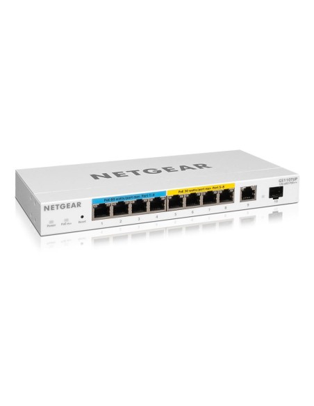 Netgear GS110TUP Gestionado L2 L3 Gigabit Ethernet (10 100 1000) Energía sobre Ethernet (PoE) Blanco