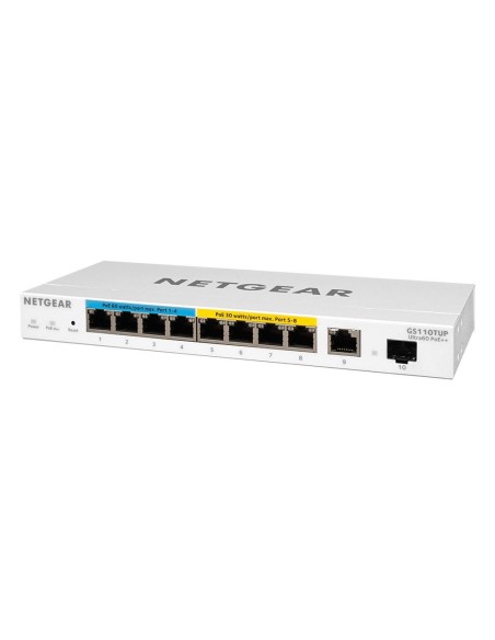Netgear GS110TUP Gestionado L2 L3 Gigabit Ethernet (10 100 1000) Energía sobre Ethernet (PoE) Blanco