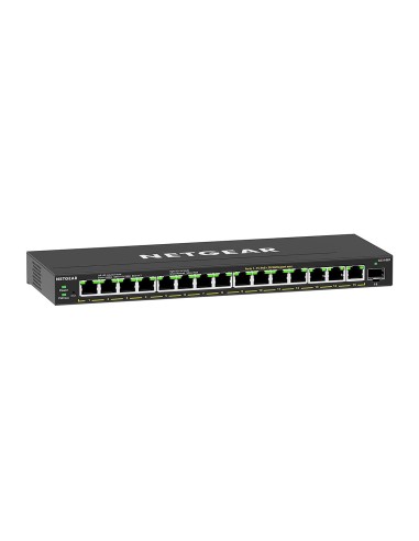 Netgear GS316EP-100PES switch Gestionado Energía sobre Ethernet (PoE) Negro