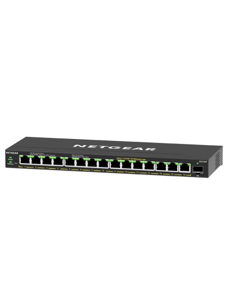 Netgear GS316EP-100PES switch Gestionado Energía sobre Ethernet (PoE) Negro