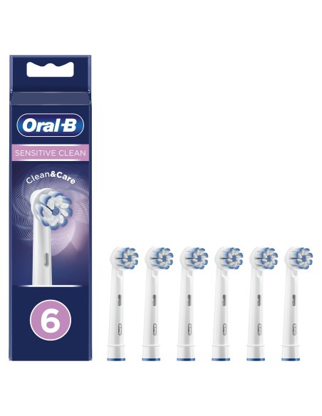 Oral-B Sensitive Clean 80339551 cepillo de cabello 6 pieza(s) Blanco
