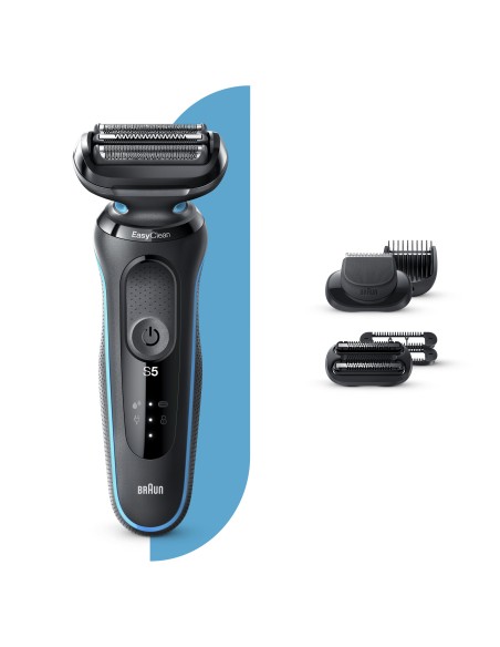 Braun Series 5 50-M1850s Máquina de afeitar de láminas Recortadora Negro, Azul