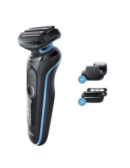 Braun Series 5 50-M1850s Máquina de afeitar de láminas Recortadora Negro, Azul