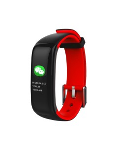 Brigmton BSPORT-15 Pulsera de actividad Negro, Rojo IP67 OLED 2,44 cm (0.96")