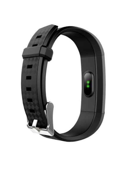 Brigmton BSPORT-B1-M rastreador de actividad Wristband activity tracker Negro, Púrpura IP67 OLED 2,21 cm (0.87") Inalámbrico