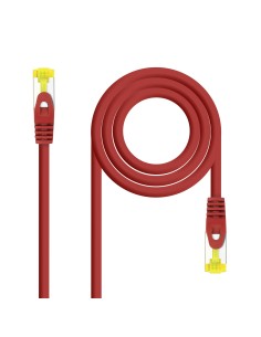 Nanocable Cable de red latiguillo RJ45 LSZH Cat.6A SFTP AWG26, Rojo, 2.0 m