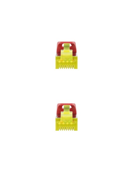Nanocable Cable de red latiguillo RJ45 LSZH Cat.6A SFTP AWG26, Rojo, 2.0 m