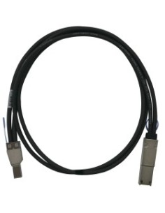 QNAP CAB-SAS05M-8644-8088 cable Serial Attached SCSI (SAS) 1 m Negro, Metálico