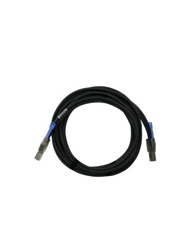 QNAP CAB-SAS30M-8644 cable Serial Attached SCSI (SAS) 3 m Negro, Metálico