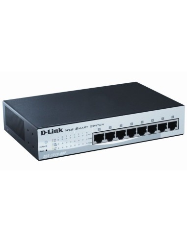 D-Link DES-1210-08P switch Gestionado Fast Ethernet (10 100) Negro Energía sobre Ethernet (PoE)
