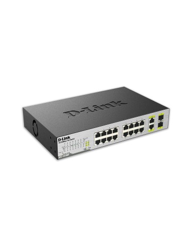 D-Link DES-1018MP switch No administrado Fast Ethernet (10 100) Negro Energía sobre Ethernet (PoE)