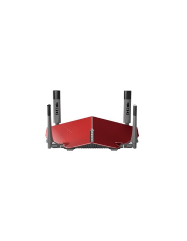 D-Link AC3150 router inalámbrico Doble banda (2,4 GHz   5 GHz) Gigabit Ethernet Gris, Rojo