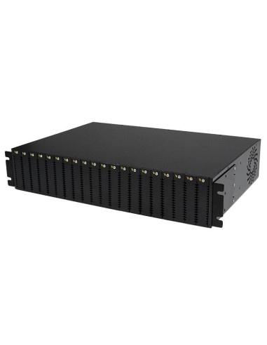 StarTech.com Chasis para Conversores de Medios de Fibra ET Serie 2 de 20 Ranuras para Montaje en Rack Armario 2U