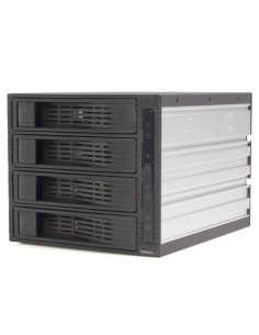 StarTech.com Rack Móvil Backplane 4 Discos Duros HDD SATA 3,5" Pulgadas sin Bandeja para 3 Bahías 5,25"