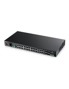 ZyXEL MGS3520-28 Gestionado L2 Gigabit Ethernet (10 100 1000) Negro