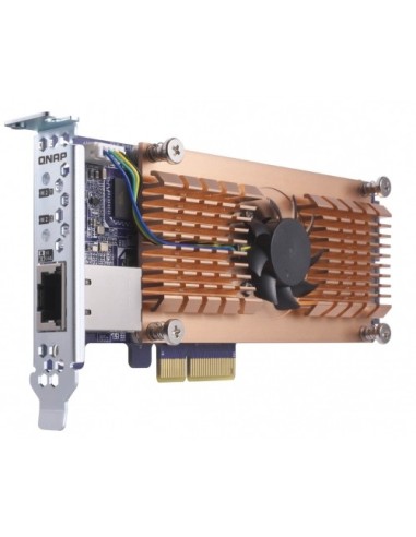 QNAP QM2-2P10G1T tarjeta y adaptador de interfaz Interno PCIe,RJ-45