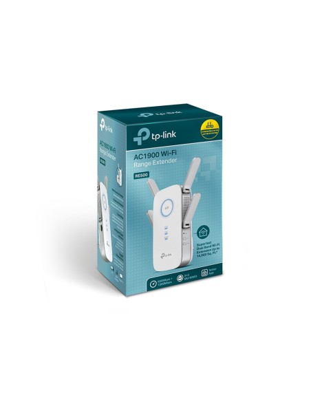 TP-LINK RE500 ampliador de red Transmisor de red 10,100,1000 Mbit s Blanco
