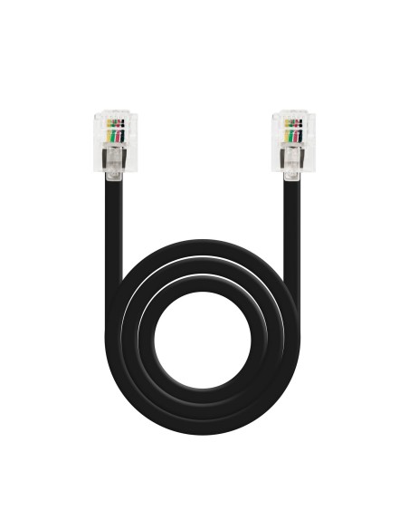 Nanocable 10.32.0102-BK-OEM cable telefónico 2 m Negro