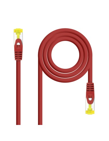 Nanocable Cable de red latiguillo RJ45 LSZH Cat.6A SFTP AWG26, Rojo, 1.0 m