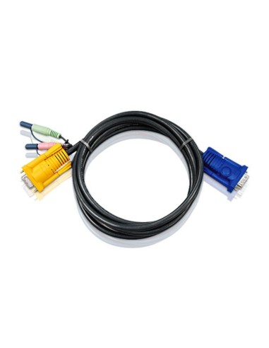 Aten 2L5203A cable para video, teclado y ratón (kvm) Negro 3 m