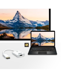 Aten DisplayPort HDMI DisplayPort Male HDMI Type A Female Blanco