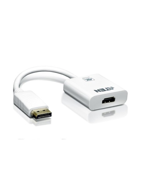 Aten DisplayPort HDMI DisplayPort Male HDMI Type A Female Blanco