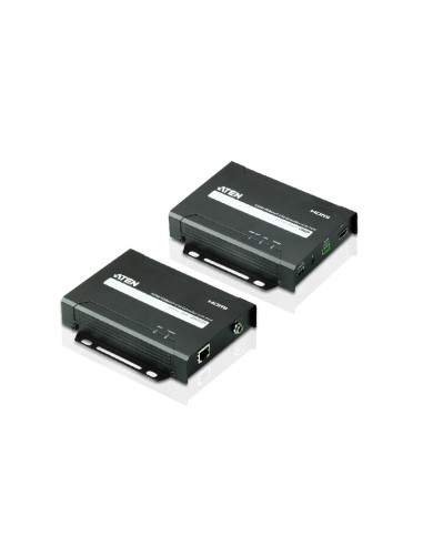 Aten VE802 Transmisor y receptor de señales AV Negro