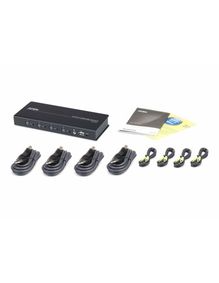 Aten CS724KM-AT interruptor KVM Negro