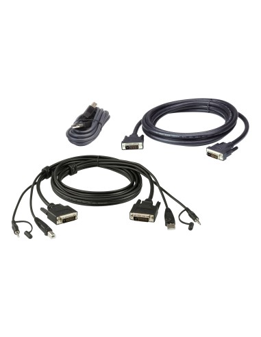 Aten 2L-7D03UDX5 cable para video, teclado y ratón (kvm) Negro 3 m