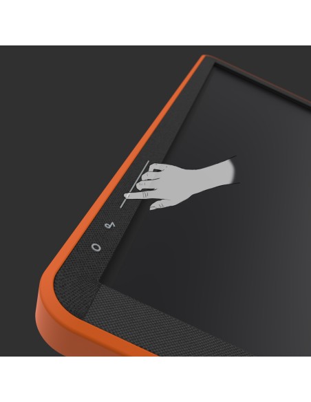 CTOUCH Canvas 189,3 cm (74.5") 3840 x 2160 Pixeles Multi-touch Naranja, Negro