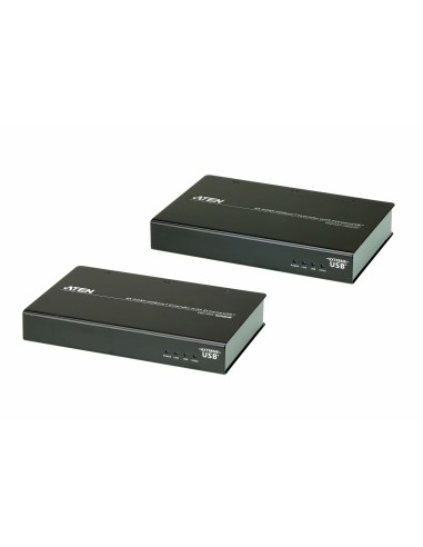 Aten VE813A extensor audio video Transmisor y receptor de señales AV Negro