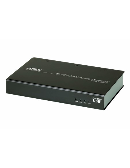 Aten VE813A extensor audio video Transmisor y receptor de señales AV Negro
