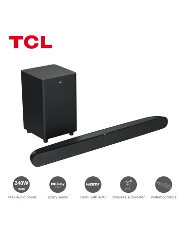 TCL Alto 6+ TS6110 altavoz soundbar Negro 2.1 canales