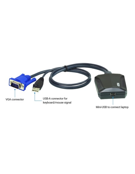 Aten Adaptador de consola KVM USB para ordenador portátil