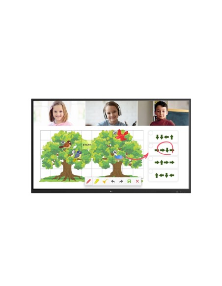 LG 86TR3PJ-B Pantalla plana para señalización digital 2,18 m (86") LED Wifi 390 cd   m² UHD+ Negro Pantalla táctil Android 8.0