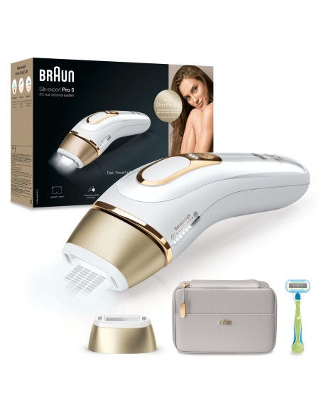 Braun Silk-expert Pro IPL PL5054 Luz pulsada intensa (IPL) Oro, Blanco
